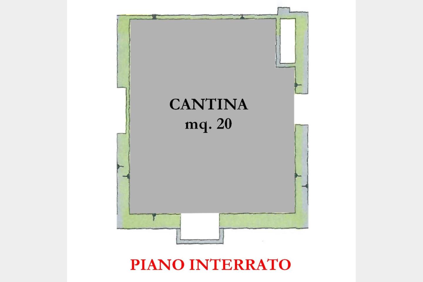 Piano Interrato - Cantina