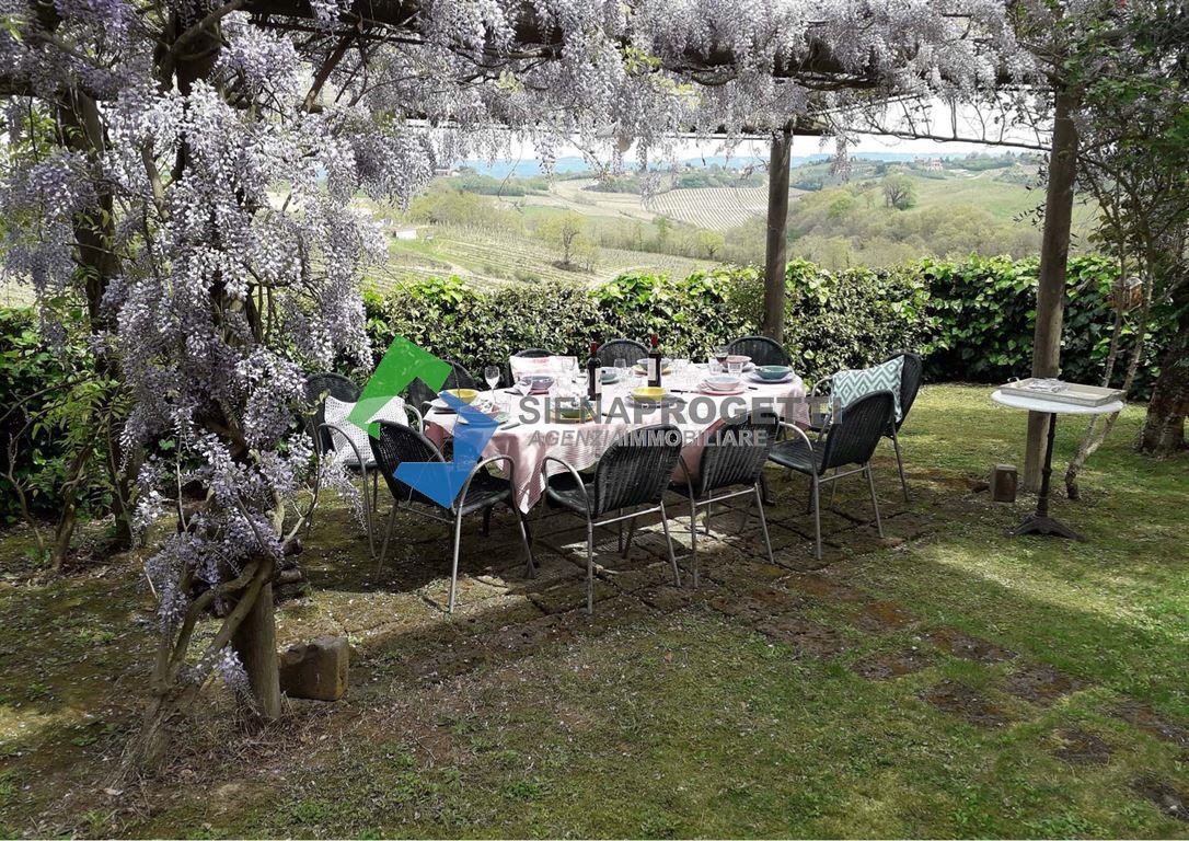 Splendido appartamento terra-tetto con piscina condominiale a San Gimignano (SI)