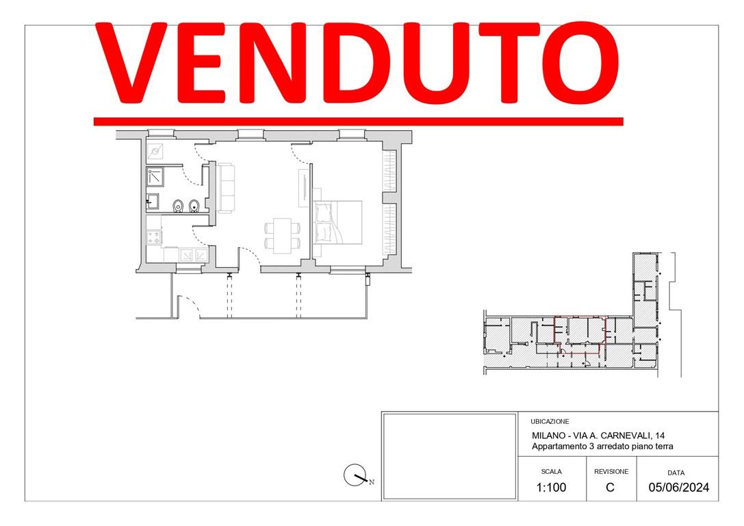 Dergano: Via Carnevali. Bilocale con giardino. Nuovo. Unità 3 - € 250.000,00 - Per informazioni e/ appuntamenti: Milano Servizi Immobiliari srl - Tel. 02.688.08.11 r.a. - zorzini@milanoservizi.eu