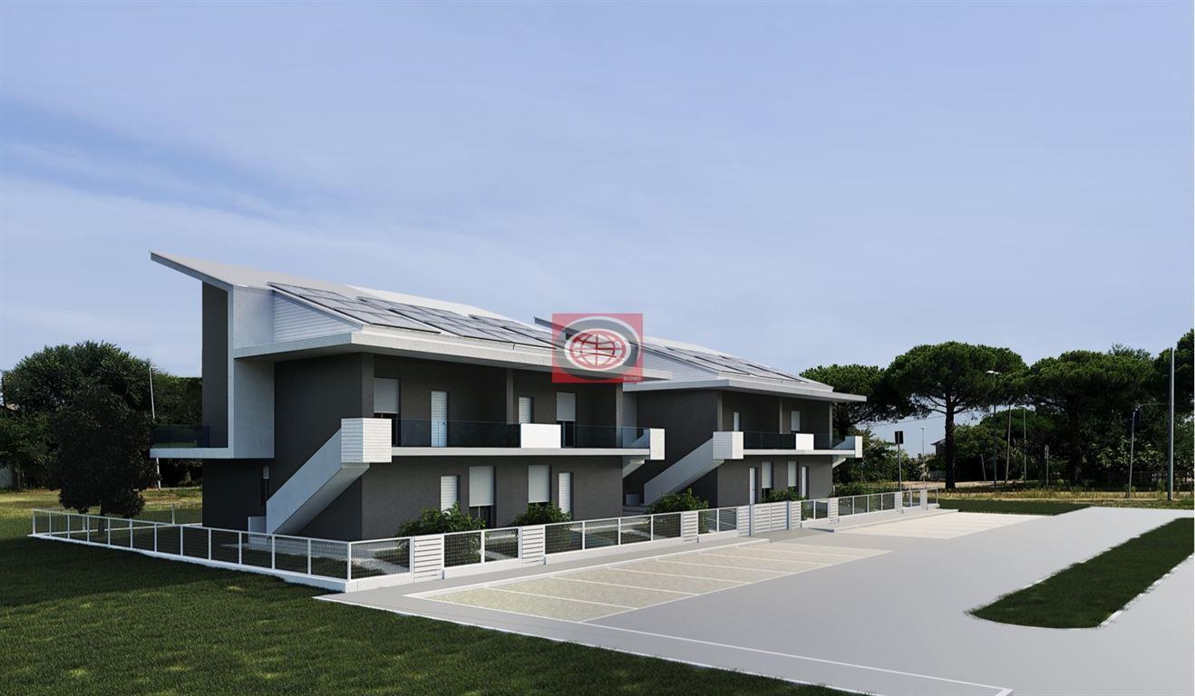 CERVIA - zona MALVA SUD: NUOVO appartamento con INGRESSO INDIPENDENTE e GIARDINO PRIVATO - cucina abitabile, 3 letto, 3 bagni, tavernetta, GARAGE DOPPIO