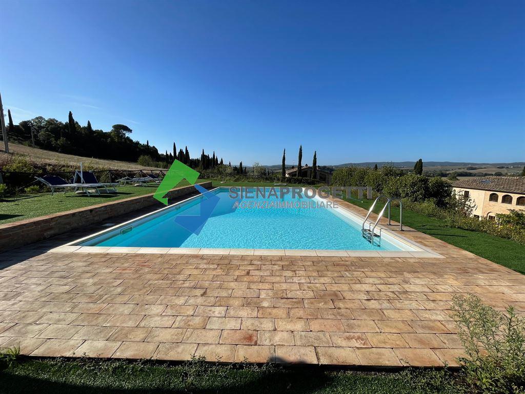 Porzione di Casale con Piscina e Giardino a Monteroni d'Arbia (SI)