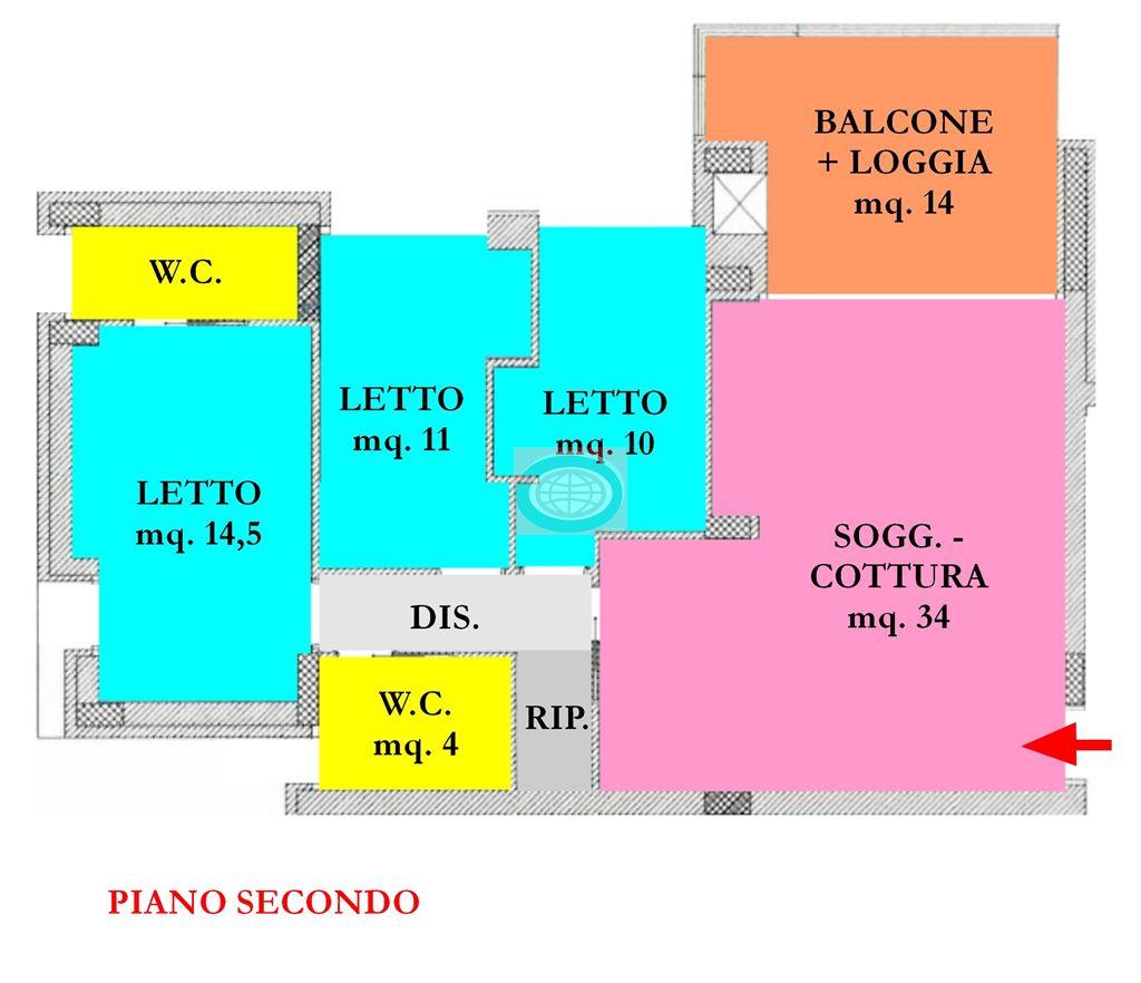 Appartamento con tre camere nuova costruzione