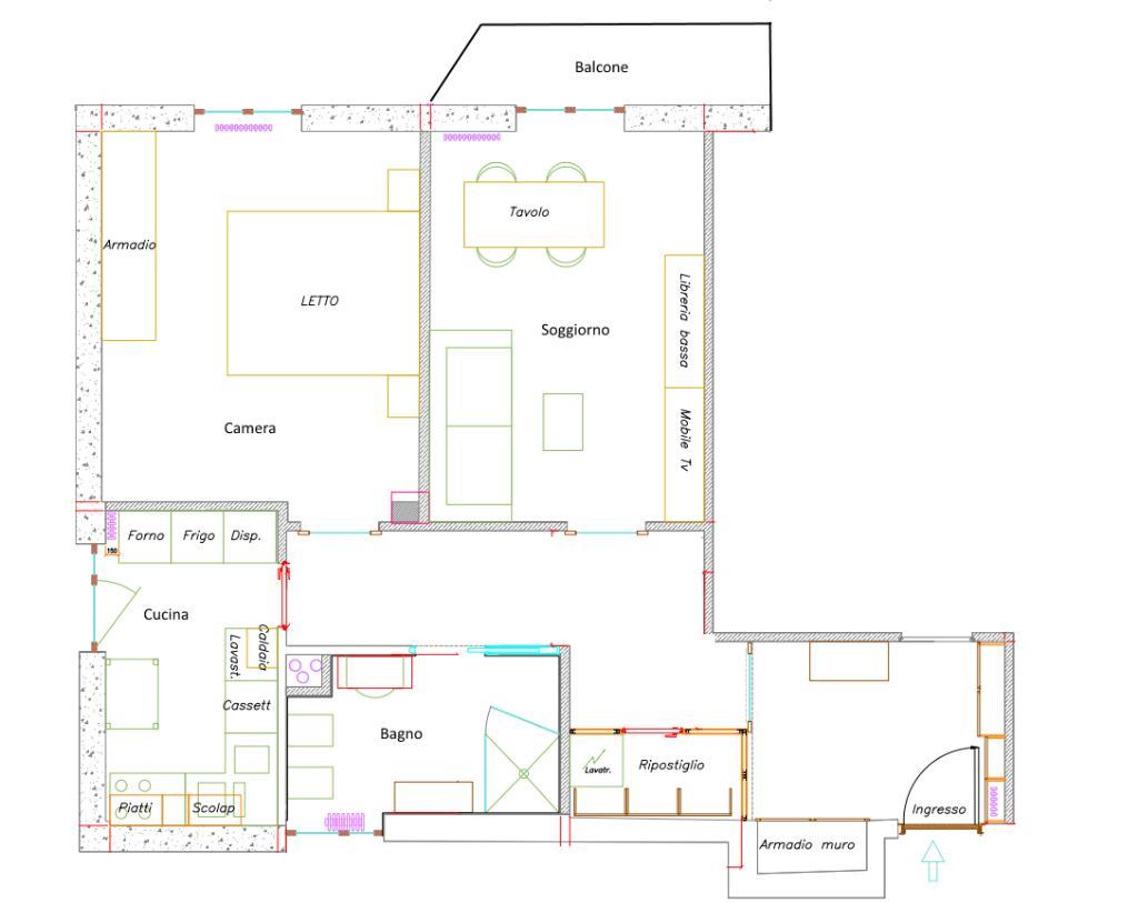 MONZA San Biagio - OTTIMO BILOCALE RISTRUTTURATO ED ARREDATO