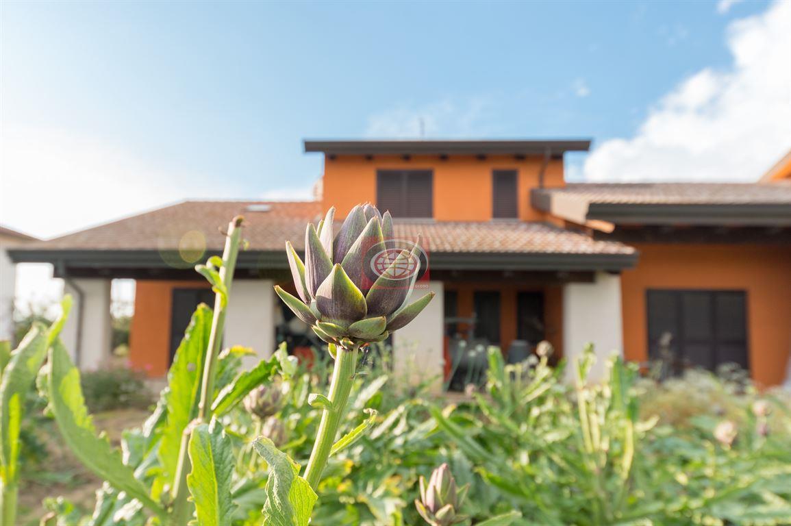 CALABRINA di CESENA: porzione di bifamiliare allo stato GREZZO con GIARDINO di circa 2000 mq.