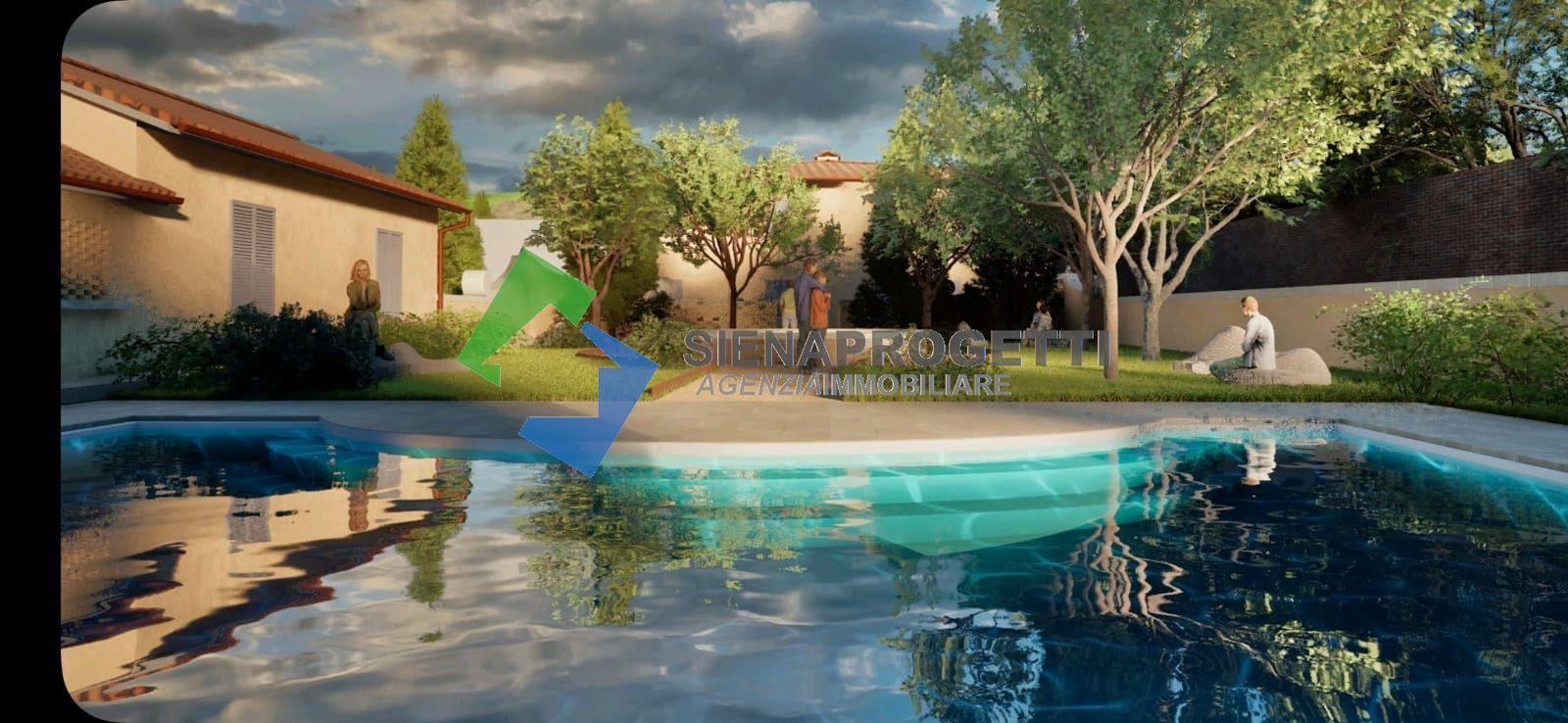 Villa da ristrutturare nelle crete senesi.