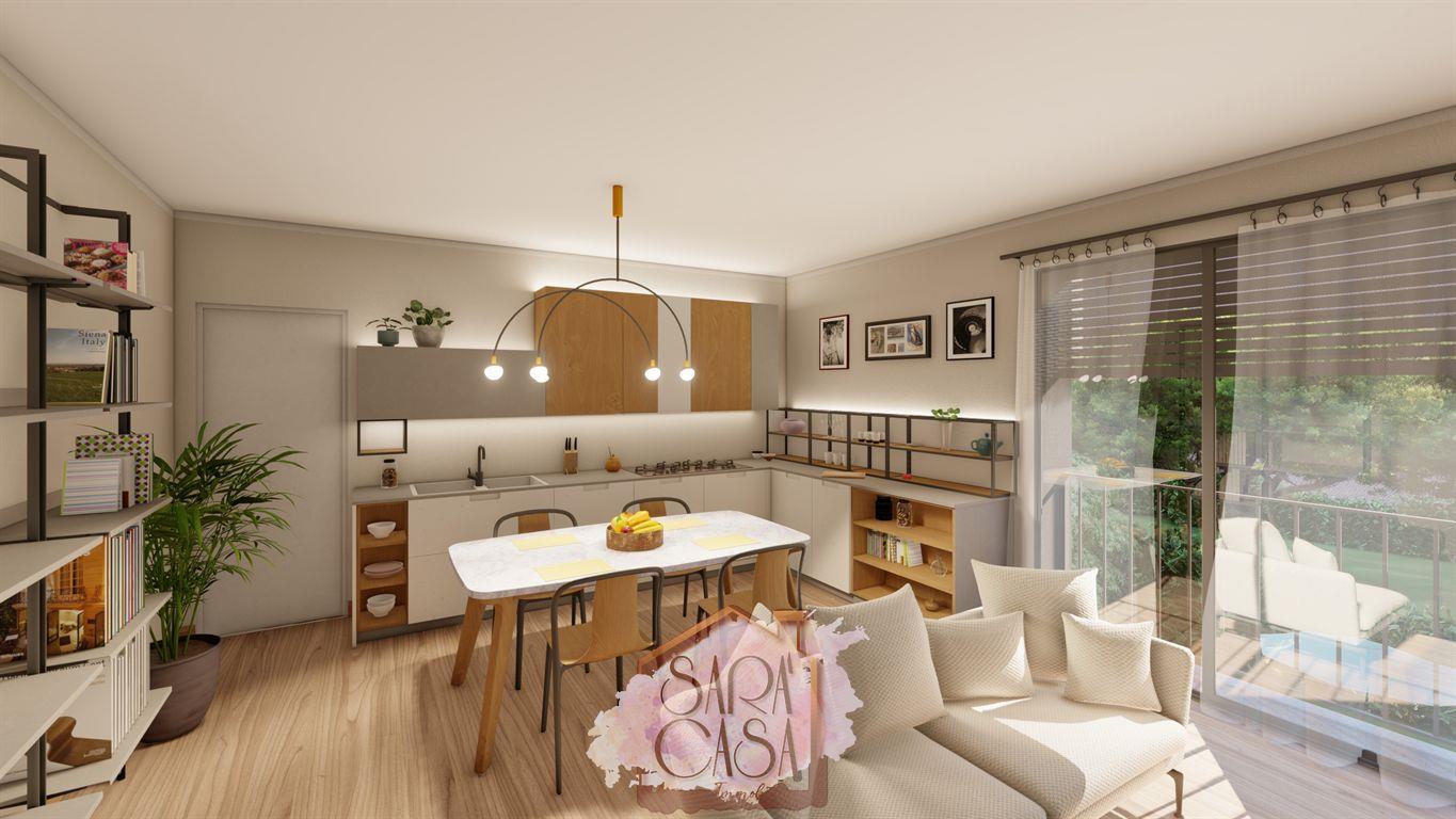 APPARTAMENTO CON GIARDINO, 2 CAMERE E 2 BAGNI