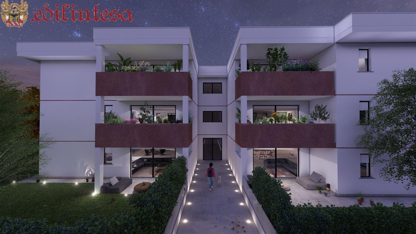 RESIDENZA IL PARCO : Trilocale con giardino privato e possibilita' di serra bioclimatica