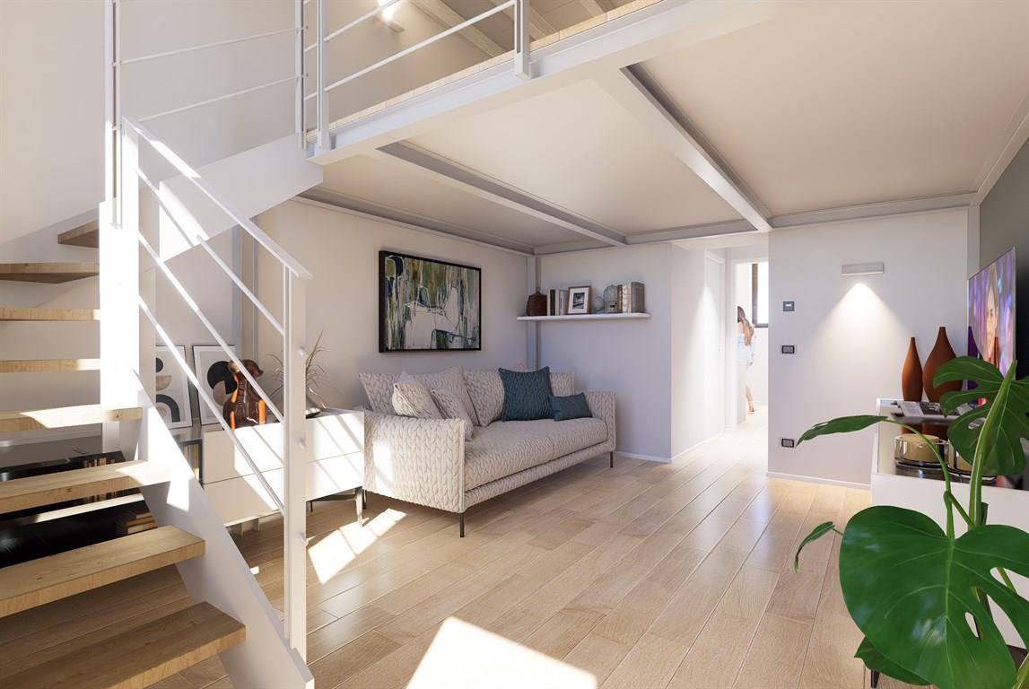 Nuovo Loft arredato con cortile privato