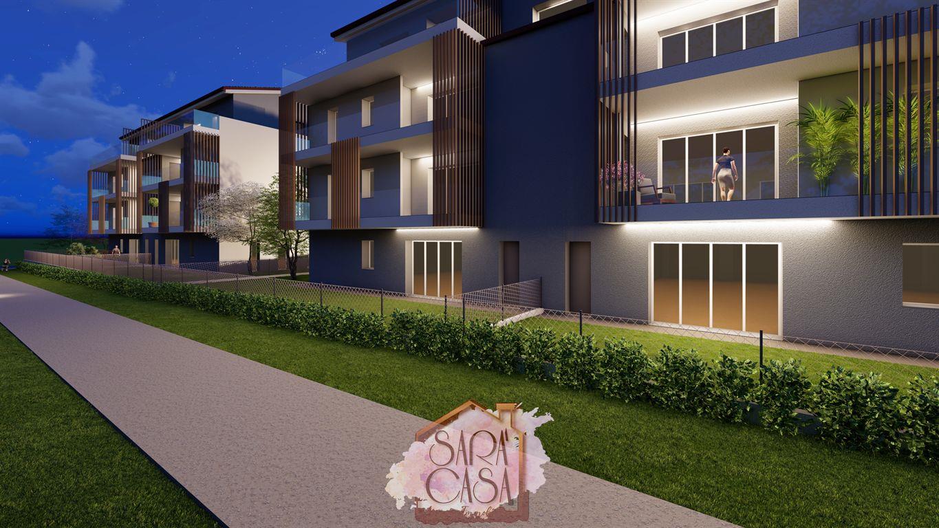 MODERNO QUADRILOCALE CON BALCONE VIVIBILE E GARAGE