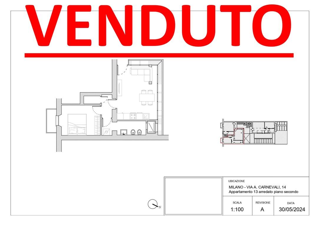 Dergano: Via Carnevali. Bilocale con terrazzo. Nuovo. Unità 13 - € 220.000,00 - Per informazioni e/ appuntamenti: Milano Servizi Immobiliari srl - Tel. 02.688.08.11 r.a. - zorzini@milanoservizi.eu