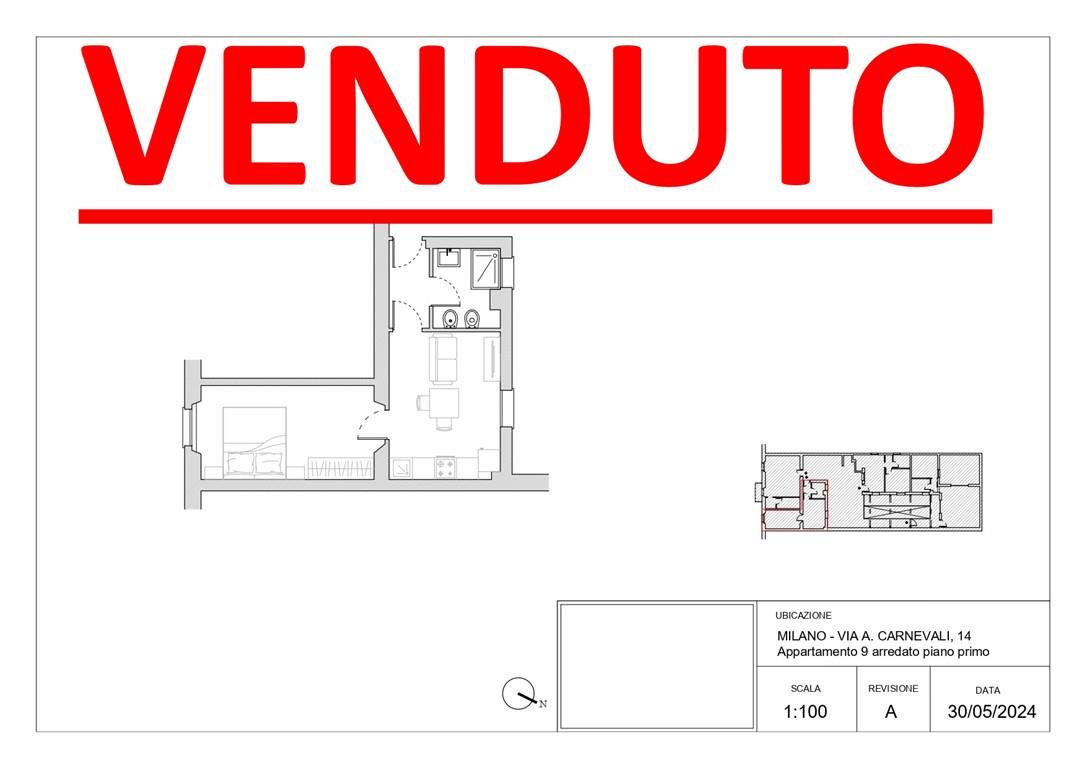 Dergano: Via Carnevali. Bilocale. Nuovo. Unità 9 - € 185.000,00 - Per informazioni e/ appuntamenti: Milano Servizi Immobiliari srl - Tel. 02.688.08.11 r.a. - zorzini@milanoservizi.eu