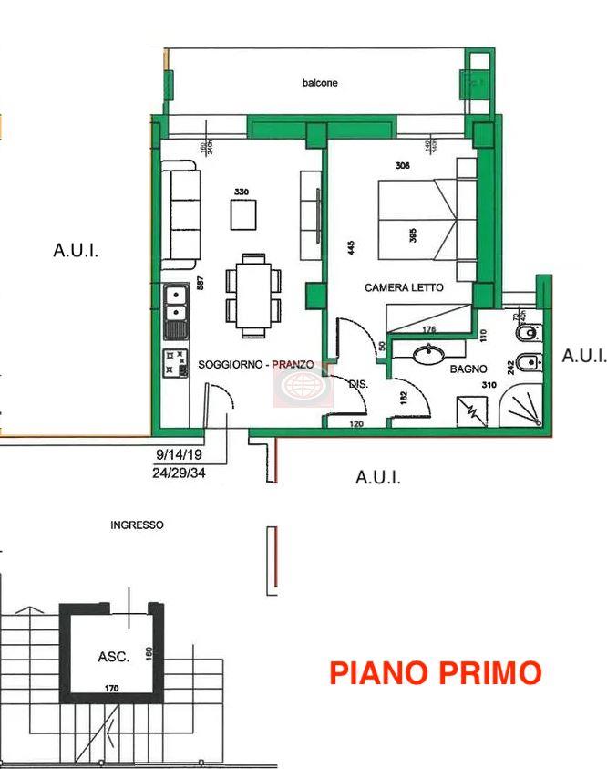 BELLARIA (BC460c1): bilocale piano primo con ascensore. Nuova costruzione.