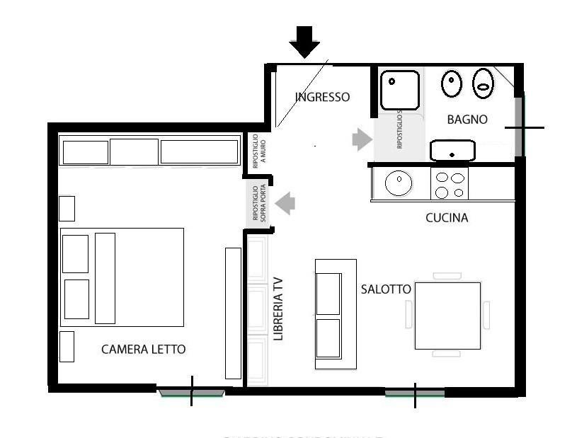 DELIZIOSO BICAMERE OTTIMO INVESTIMENTO GIA' ARREDATO METRO BATTISTINI A POCHI MINUTI