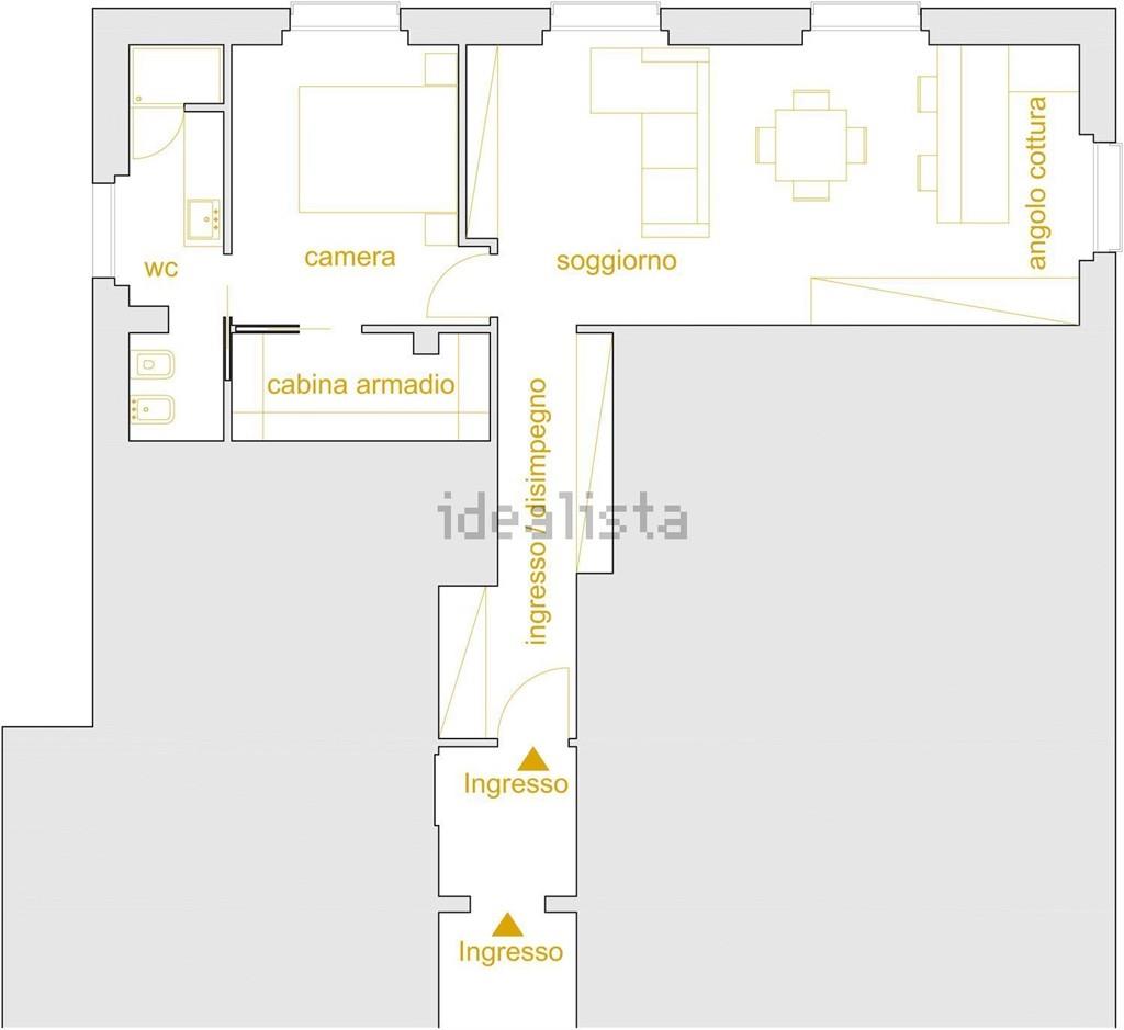 Lissone centro storico 2 Locali di 72mq RISTRUTTURATO