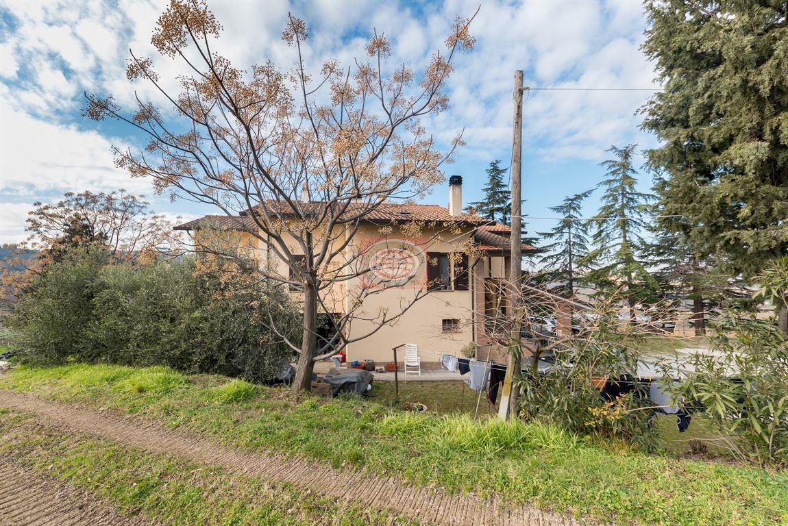 LONGIANO - primissime colline cesenati = casa singola con GIARDINO PRIVATO che gode di ottima vista