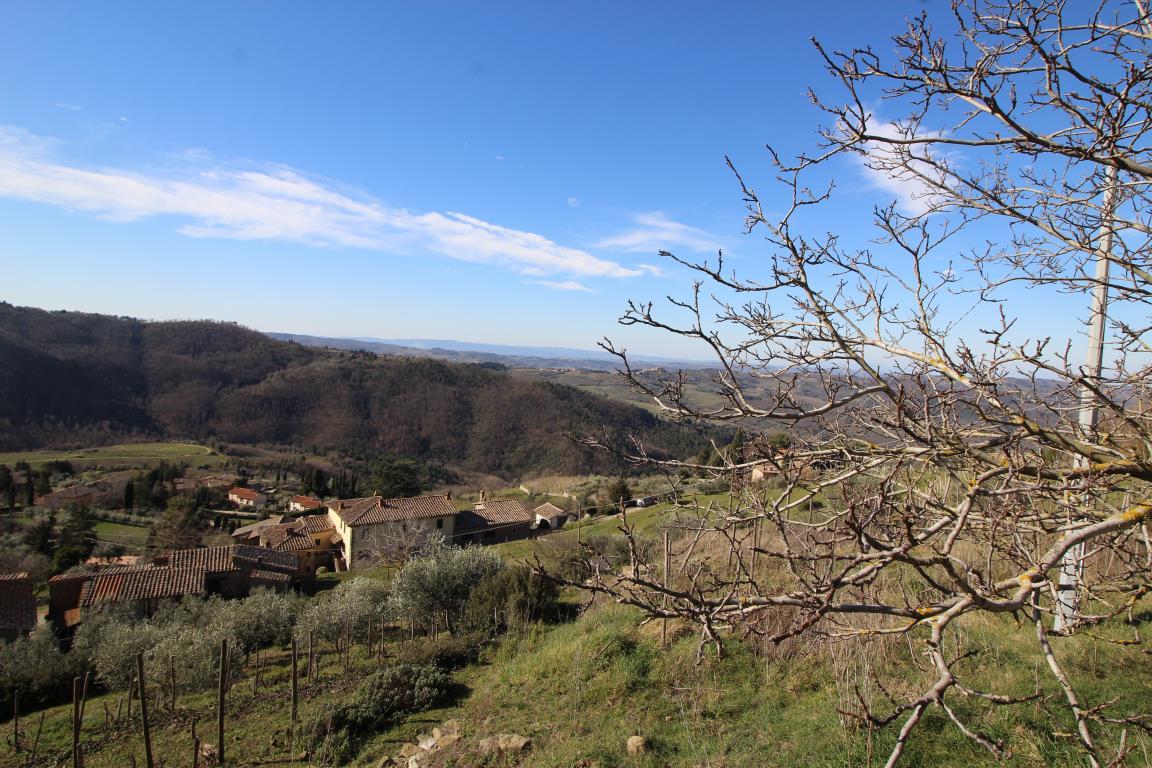 GREVE IN CHIANTI, LAMOLE PORZIONE COLONICA CON PANORAMA UNICO