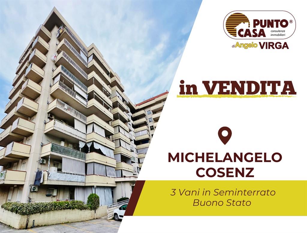 MICHELANGELO - COSENZ | UFFICI QUADRIVANI IN SEMINTERRATO
