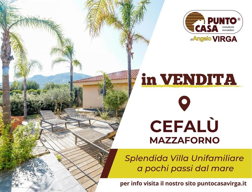 CEFALU' - MAZZAFORNO - Splendida Villa Unifamiliare a pochi passi dal mare