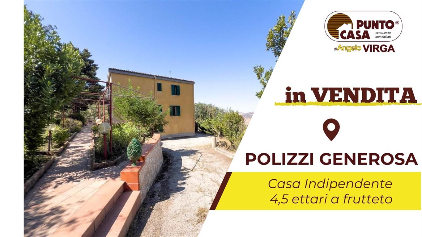 POLIZZI GENEROSA - Contrada Sacramento - Casa su 3 livelli con 4,5 ettari di terreno e varie dependance