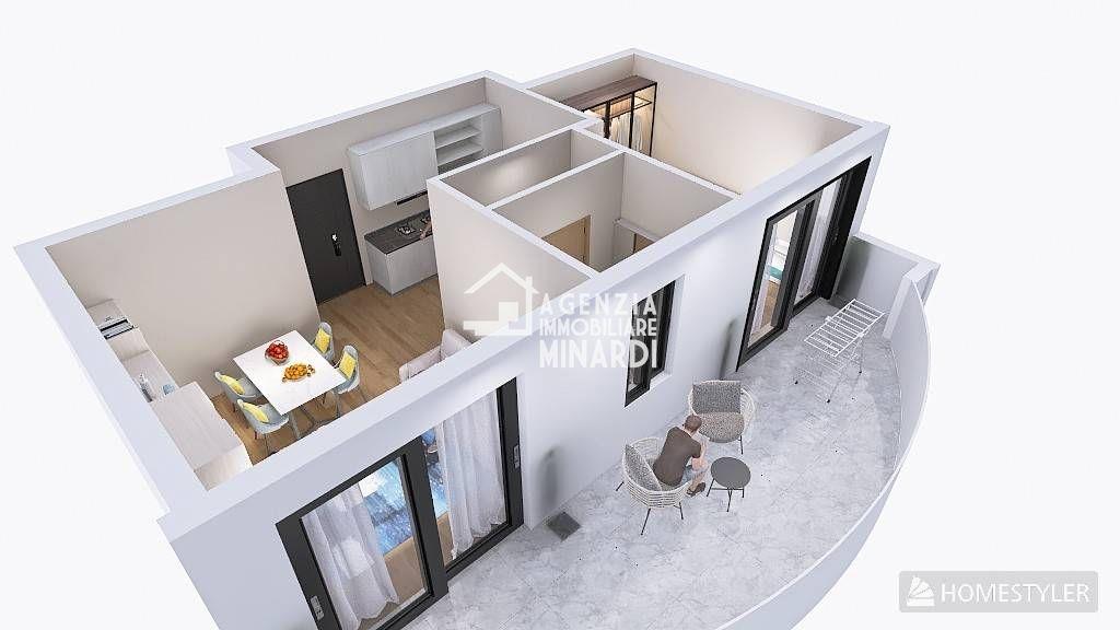 FAENZA – Ampio bilocale con terrazzo loggiato - Zona Monte