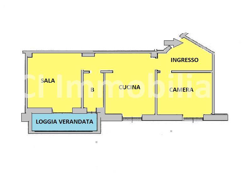 Savona in Piazza Bologna con vista sui giardini trilocale con zona cottura, veranda e cantina