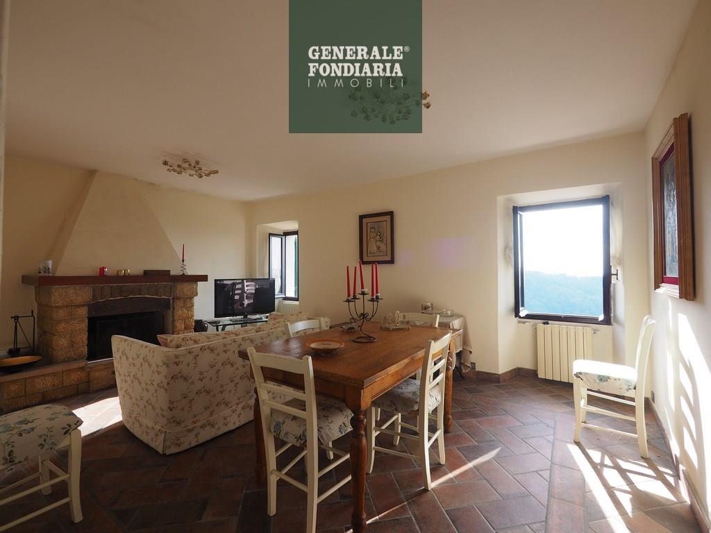 Terratetto in stile cottage con terrazza panoramica e cantine nel borgo di Pegui