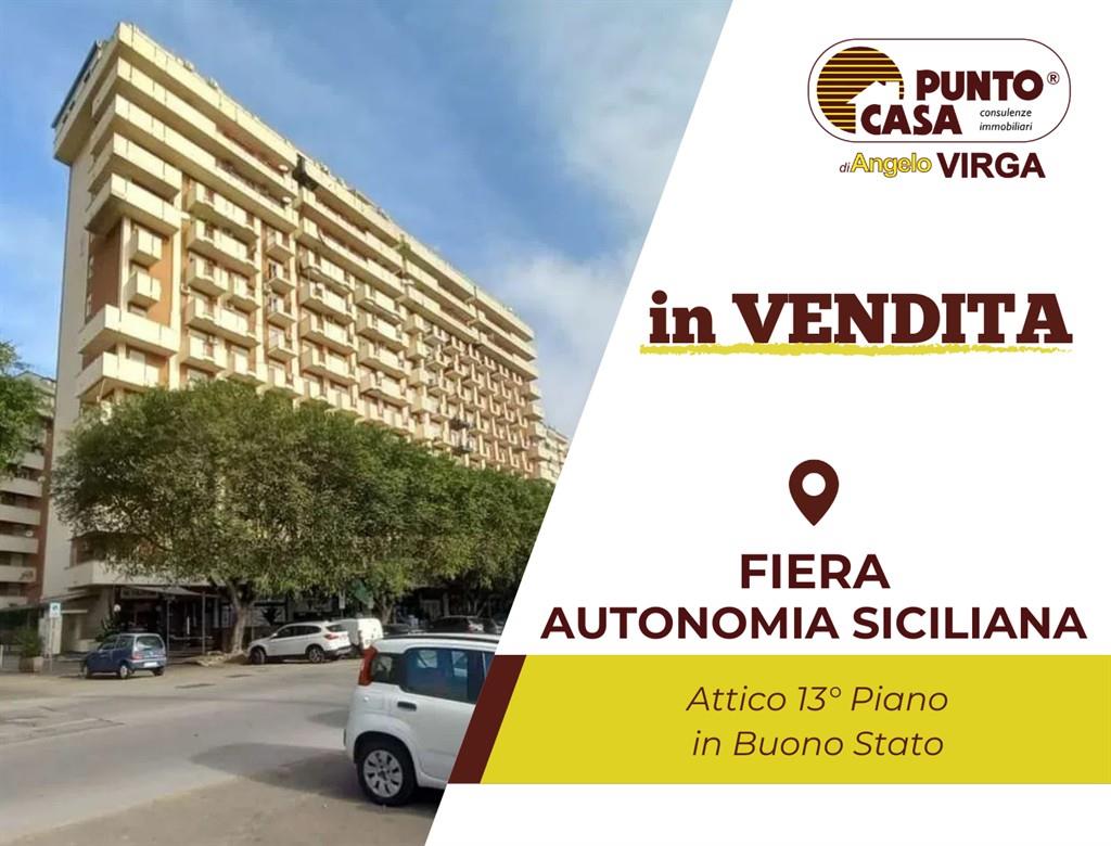 FIERA | AUTONOMIA SICILIANA - ATTICO 13° PIANO BUONO STATO