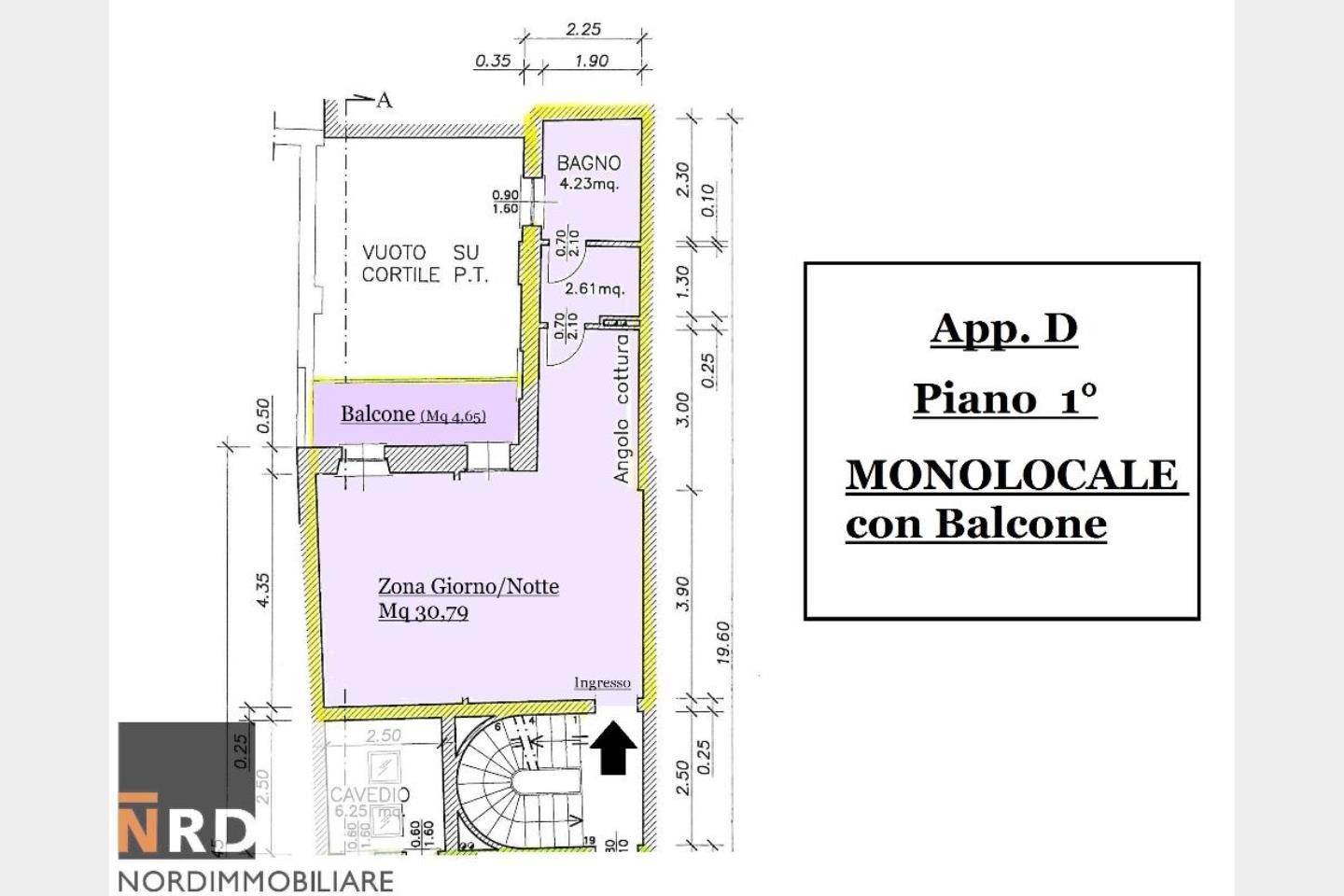 Appartamento D (Mono P1°con Balcone)
