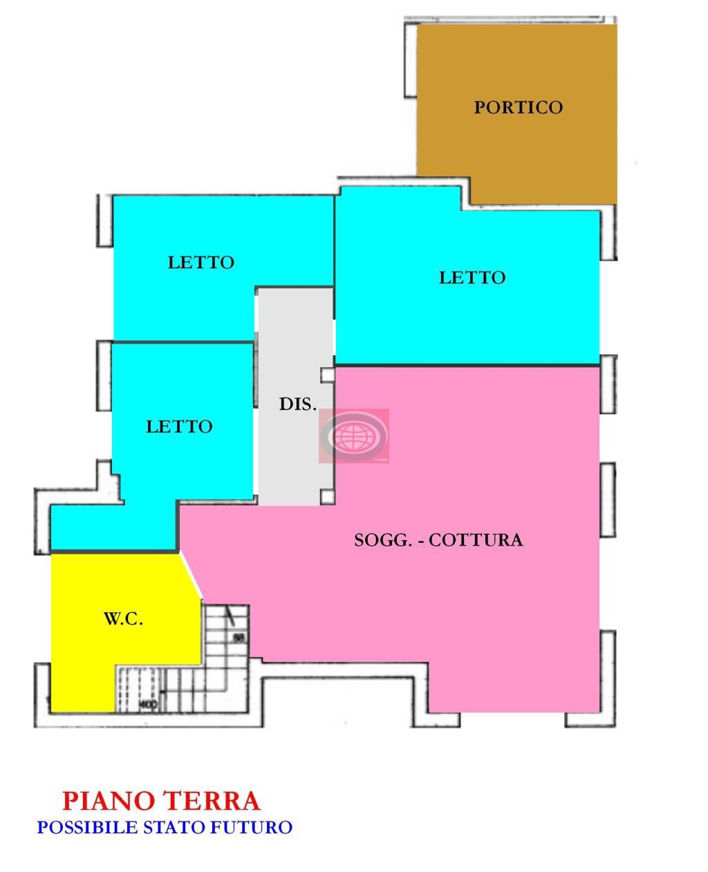 VIGNE (NC46) - Negozio/bar per cambio destinazione d'uso in appartamento, con tre camere da letto, tre bagni, ampia zona giorno.