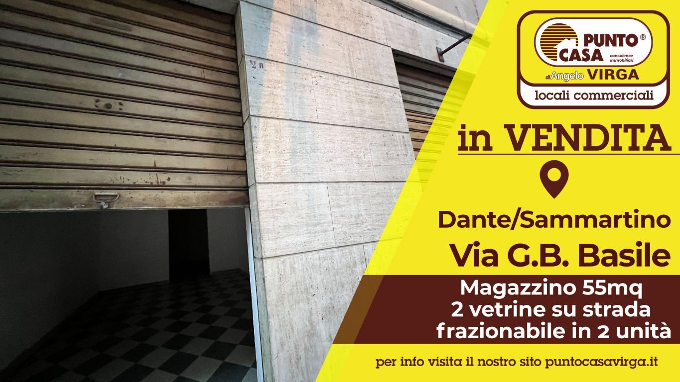 SAMMARTINO - VIRGILIO - DANTE Magazzino con 2 Vetrine fronte strada in zona centrale