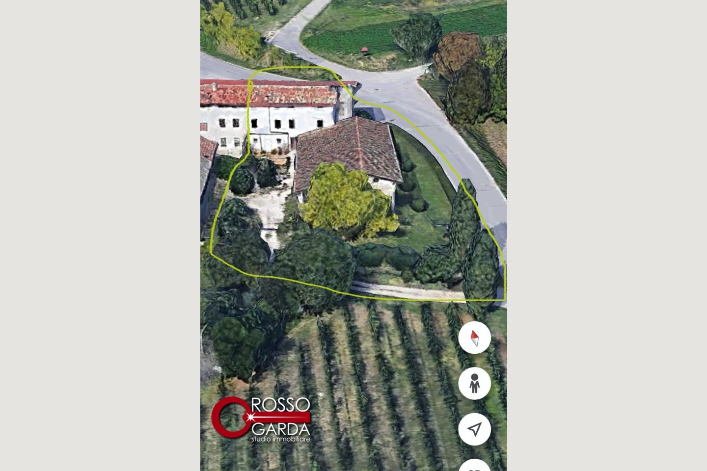 Vista aerea 3 cascina Pozzolengo vendita