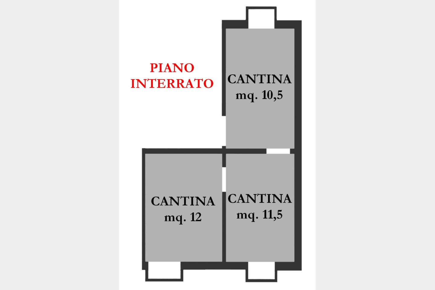 Piano Interrato - Cantina